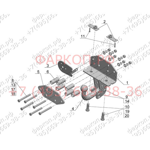 TY 19 AVTOS Фаркоп на Toyota Land Cruiser 200 2007-2021, Lexus LX 2007-2022. Необходима подрезка бампера. Тип шара: A. Нагрузки: 2700/100 кг, масса фаркопа 10,5 кг (без электрики в комплекте)
