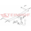 V-097 STEINHOF Фаркоп на Volkswagen Passat CC 2008-2012. Требуется подрезка бампера. Тип шара: AV (вертикальное быстросъемное крепление шара на ключе). Нагрузки: 2200/90 кг, масса фаркопа 19,6 кг (без электрики в комплекте)