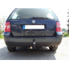 V050C GALIA Полностью оцинкованный фаркоп на Volkswagen Passat B5 седан/универсал 4WD 1996-2005. Тип шара: C (горизонтальный съемный). Невидимый вырез бампера. Нагрузки: 2100/85 кг, масса фаркопа 18,77 кг
