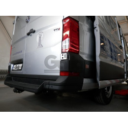 V085C GALIA Полностью оцинкованный фаркоп на Volkswagen Crafter II фургон со ступенькой, одинарные колеса сзади 2017-, MAN TGE фургон со ступенькой 2016-. Без выре
