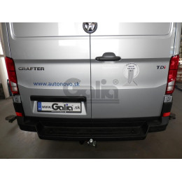 V085C GALIA Полностью оцинкованный фаркоп на Volkswagen Crafter II фургон со ступенькой, одинарные колеса сзади 2017-, MAN TGE фургон со ступенькой 2016-. Без выре