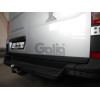 V085C GALIA Полностью оцинкованный фаркоп на Volkswagen Crafter II фургон со ступенькой, одинарные колеса сзади 2017-, MAN TGE фургон со ступенькой 2016-. Без выреза бампера. Тип шара: C (горизонтальный съемный). Нагрузки: 3500/150 кг, масса фаркопа 28,37