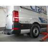 V085C GALIA Полностью оцинкованный фаркоп на Volkswagen Crafter II фургон со ступенькой, одинарные колеса сзади 2017-, MAN TGE фургон со ступенькой 2016-. Без выреза бампера. Тип шара: C (горизонтальный съемный). Нагрузки: 3500/150 кг, масса фаркопа 28,37