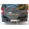 VAZ-23 AVTOS Фаркоп на Chevrolet Niva 2123 2002-2020. Необходима подрезка бампера. Тип шара: H (несъемный сварной). Нагрузки: 1300/50 кг, масса фаркопа 10,7 кг (без электрики в комплекте)