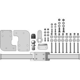 ZM202FE ZINCAR Полностью оцинкованный фаркоп на Mercedes Sprinter шасси 2006-2018 (только для автомобилей с односкатными задними колесами) без выреза в бампе