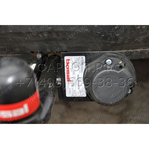 4227-A ORIS Фаркоп на Hyundai Santa Fe 2006-2012. Необходима подрезка бампера. Тип шара: A. Нагрузки: 1500/75 кг, масса фаркопа 22,2 кг (без электрики в комплекте)