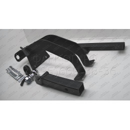 1230-EN ORIS Фаркоп на Шниву (Chevrolet Niva 2123) 4x4 под американский квадрат 2002-2020, Lada Niva 2020-2021, Lada Niva Travel 2021- без подрезки бампера. Тип шара: E. Нагрузки: 1500/75