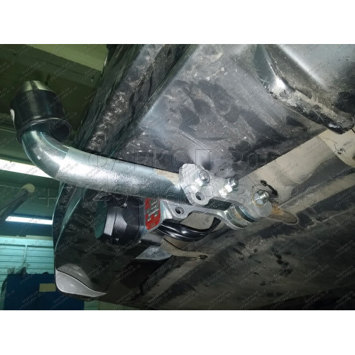 H074A GALIA Полностью оцинкованный фаркоп на Honda CR-V 2007-2012. Тип шара: A. Невидимый вырез бампера. Нагрузки: 2000/100 кг, масса фаркопа 16,52 кг
