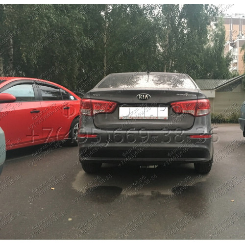 H219-A Лидер-плюс ТСУ для Hyundai Solaris седан 2010-2017 (необходима подрезка бампера), Kia Rio III седан 2011-2017 (необходима подрезка бампера), Kia Rio III хетчбек 2011-2017 (необходима подрезка бампера), Hyundai Solaris хетчбек 2010-2017 (без выреза 