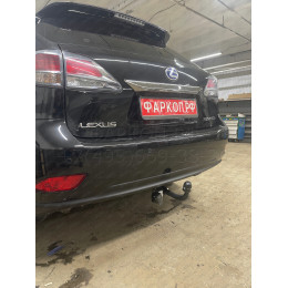 3073-A ORIS Фаркоп на Lexus RX350 2009-2015. Необходима подрезка бампера. Тип шара: A. Нагрузки: 1500/75 кг, масса фаркопа 20,7 кг (без электрики в комплекте)