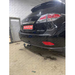 3073-A ORIS Фаркоп на Lexus RX350 2009-2015. Необходима подрезка бампера. Тип шара: A. Нагрузки: 1500/75 кг, масса фаркопа 20,7 кг (без электрики в комплекте)