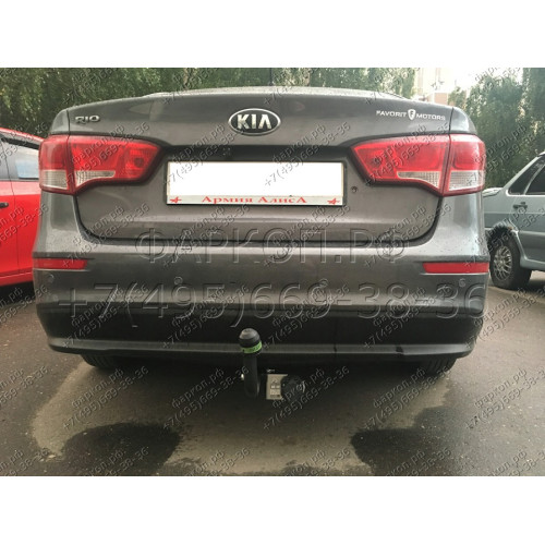 H219-A Лидер-плюс ТСУ для Hyundai Solaris седан 2010-2017 (необходима подрезка бампера), Kia Rio III седан 2011-2017 (необходима подрезка бампера), Kia Rio III хетчбек 2011-2017 (необходима подрезка бампера), Hyundai Solaris хетчбек 2010-2017 (без выреза 
