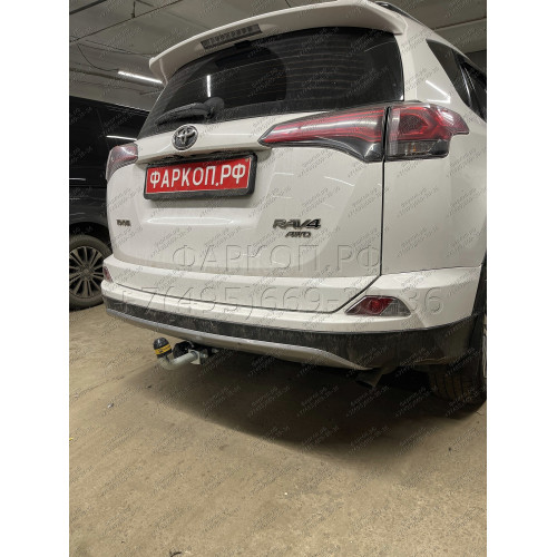 92506-A MOTODOR Фаркоп с оцинкованным шаром на Toyota RAV4 2013-2019. Необходима подрезка бампера. Тип шара: A. Нагрузки: 1500/75 кг, масса фаркопа 23 кг (без электрики в комплекте)