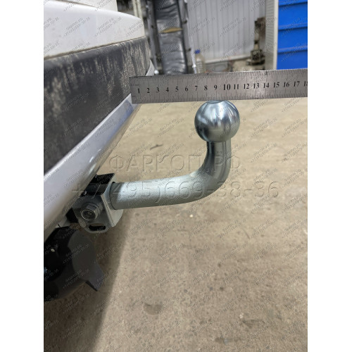 92506-A MOTODOR Фаркоп с оцинкованным шаром на Toyota RAV4 2013-2019. Необходима подрезка бампера. Тип шара: A. Нагрузки: 1500/75 кг, масса фаркопа 23 кг (без электрики в комплекте)
