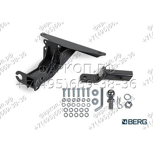 F.6311.002 BERG Фаркоп на УАЗ Patriot 2005-2015, 2015- без снятия и подрезки бампера. Тип шара: E. Нагрузки: 1500/75 кг, масса фаркопа 11 кг (без электрики в комплекте)