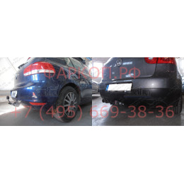 A038C GALIA Полностью оцинкованный фаркоп на Audi A3 2003-2008: хетчбек 3 двери, VW Golf V, VI, Plus хетчбек 3/5 дверей 2003-2008, 2008-2013 (2WD только). Тип шара: C (горизонтал