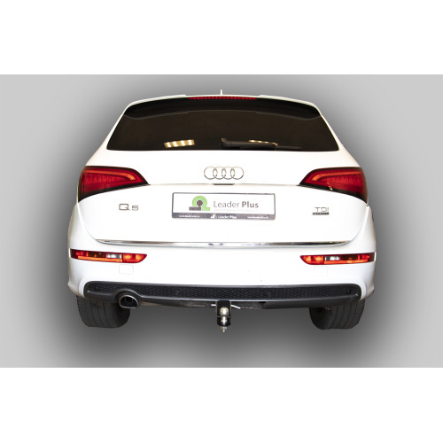 A106-E Лидер-плюс ТСУ для Audi Q5 8RB 2008-2017 без выреза бампера. Тип шара: E. Нагрузки: 1500/100 кг, масса фаркопа 22,5 кг (без электрики в комплекте)