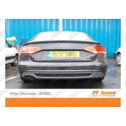 AD48BQ WITTER Фаркоп на Audi A4 седан/универсал 2007-2015, Audi A4 Allroad 2009-2015. Быстросъемное вертикальное крепление шара на ключе. Невидимый вырез в бампере. 