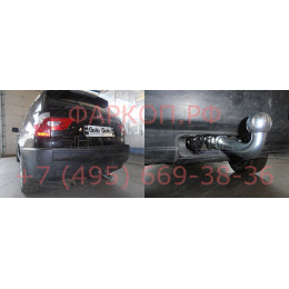 B014A GALIA Полностью оцинкованный фаркоп на BMW X3 E83 2004-2010. Подрозетник убирается за бампер. Тип шара: A. Установка без выреза бампера. Нагрузки: 2000/