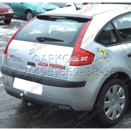 C-043 STEINHOF Фаркоп на Citroen C4 хетчбек 5 дверей 2010-2018. Требуется подрезка бампера. Тип шара: A. Нагрузки: 1800/75 кг, масса фаркопа 18,6 кг (без электрики в 
