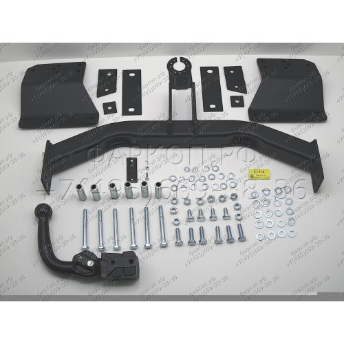 C-214 STEINHOF Фаркоп на Chrysler Sebring 2007-2011 (требуется подрезка бампера), Dodge Avenger 2007-2015 (без подрезки бампера). Тип шара: AH (горизонтальное быстросъемное крепление шара на ключе). Нагрузки: 1500/90 кг, масса фаркопа 24,4 кг (без электри