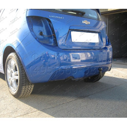 C-253 STEINHOF Фаркоп на Chevrolet Aveo хетчбек 3/5 дверей 2011-2015. Требуется подрезка бампера. Тип шара: AV (вертикальное быстросъемное крепление шара на клю