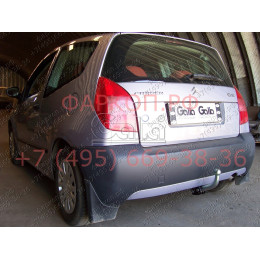 C036C GALIA Полностью оцинкованный фаркоп на Citroen C2 2003-2009. Тип шара: C (горизонтальный съемный). Установка без снятия и выреза бампера. Нагрузки: 1000