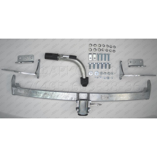 C051C GALIA Полностью оцинкованный фаркоп на Citroen C4 Picasso 2006-2013, Citroen C4 Grand Picasso 2006-2013, Peugeot 5008 2009-2017. Тип шара: C (горизонтальный съемный). Невидимая минимальная подрезка бампера. Нагрузки: 1600/75 кг, масса фаркопа 17,97 