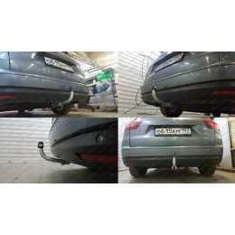 C058A GALIA Полностью оцинкованный фаркоп на Citroen C5 III универсал 2008-2017. Только для моделей с одной трубой глушителя. Подрозетник убирается за бам