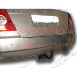 C103-A Лидер-плюс ТСУ для Chery Fora седан 2006-2010, Tagaz Vortex Estina седан 2006-2012 без снятия и выреза бампера. Нагрузки: 1500/75 кг, масса фаркопа 12,74 кг, требуется