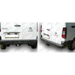 C303-A Лидер-плюс ТСУ для Citroen Berlingo L2 2008-, Peugeot Partner L2 2008- без выреза бампера. Нагрузки: 1200/75 кг, масса фаркопа 22,74 кг (без электрики в комплекте)