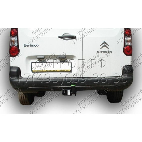 C303-A Лидер-плюс ТСУ для Citroen Berlingo L2 2008-, Peugeot Partner L2 2008- без выреза бампера. Нагрузки: 1200/75 кг, масса фаркопа 22,74 кг (без электрики в комплекте)