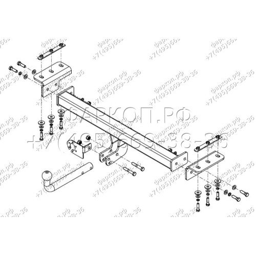 CE 04 AVTOS Фаркоп на Xcite X-Cross 7 2024-, Chery Tiggo 7 Pro 2020-2024, Chery Tiggo 7 Pro Max 2023- без подрезки бампера. Тип шара: A. Нагрузки: 1250/75 кг, масса фаркопа 16 кг (без электрики в комплекте)