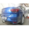 D058A GALIA Полностью оцинкованный фаркоп на Dacia Logan седан 2021-, Renault Logan 2021-, Dacia Sandero 2020-, Dacia Sandero Stepway 2020-. Подрозетник убирается за бампер. Тип шара: A. Невидимый вырез бампера. Нагрузки: 1200/75 кг, масса фаркопа 14,42 к