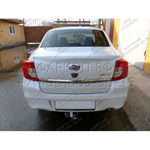 DO 03 AVTOS Фаркоп на Datsun on-DO 2014-2020 без подрезки бампера. Тип шара: A. Нагрузки: 1000/75 кг, масса фаркопа 9 кг (без электрики в комплекте)