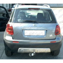 F-143 STEINHOF Фаркоп на Suzuki SX4 хетчбек 5 дверей 2WD/4WD 2006-2013, FIAT Sedici хетчбек 5 дверей 2006-2013. Требуется подрезка бампера. Тип шара: A. Нагрузки: 1350/75 кг, ма