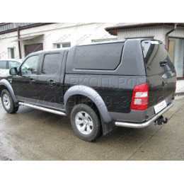 F-281 STEINHOF Фаркоп на Ford Ranger бампер со ступенькой 2012-2022, Mazda BT-50 бампер со ступенькой 2012-2020 без подрезки бампера. Тип шара: F. Нагрузки: 3500/210 кг, мас