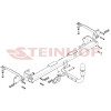 F-302 STEINHOF Фаркоп на Ford Transit Connect SWB/LWB 2014-2018, 2018-2022, Ford Tourneo Connect 2014-2018, 2018-2022 без подрезки бампера. Тип шара: A. Нагрузки: 1500/85 кг, масса фаркопа 15,3 кг (без электрики в комплекте)
