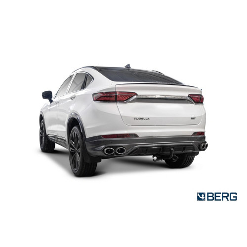 F.1914.001 BERG Фаркоп на Geely Tugella 2020-2024, KnewStar 001 2024-. Требуется подрезка бампера. Тип шара: A. Нагрузки: 1500/75 кг, масса фаркопа 21,3 кг (без электрики в комплекте)