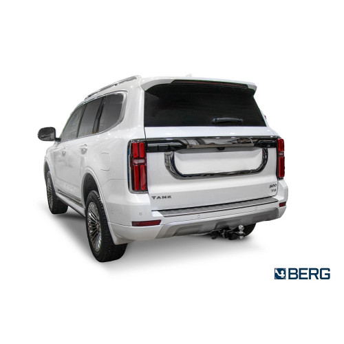 F.4812.002 BERG Фаркоп на Tank 500 2023-, Haval H5 2024-, Haval H9 2024-. Требуется подрезка бампера. Тип шара: E. Нагрузки: 2500/100 кг, масса фаркопа 10,1 кг (без электрики в комплекте)