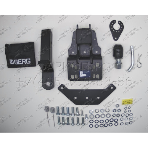 F.4812.002 BERG Фаркоп на Tank 500 2023-, Haval H5 2024-, Haval H9 2024-. Требуется подрезка бампера. Тип шара: E. Нагрузки: 2500/100 кг, масса фаркопа 10,1 кг (без электрики в комплекте)