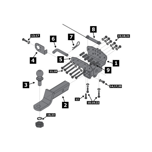 F.5713.006 BERG Фаркоп на Toyota Land Cruiser 200 (кроме Executive, TRD) 2007-2021, Lexus LX 2007-2022. Требуется подрезка бампера. Тип шара: E. Нагрузки: 1500/75 кг, масса фаркопа 12,5 кг (без электрики в комплекте)