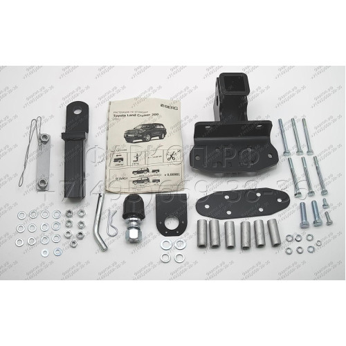 F.5713.006 BERG Фаркоп на Toyota Land Cruiser 200 (кроме Executive, TRD) 2007-2021, Lexus LX 2007-2022. Требуется подрезка бампера. Тип шара: E. Нагрузки: 1500/75 кг, масса фаркопа 12,5 кг (без электрики в комплекте)