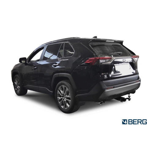 F.5717.002 BERG Фаркоп на Toyota RAV4 2019-2025, Suzuki Across 2020-2025, Toyota Venza 2020-2024 (cборка США) без снятия и подрезки бампера. Тип шара: E. Нагрузки: 2000/75 кг, масса фаркопа 21 кг (без электрики в комплекте)