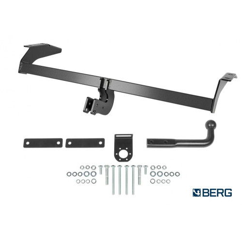 F.6016.001 BERG Фаркоп на Lada Niva Travel 2021-, Chevrolet Niva 2002-2020, Lada Niva 2020-2021 без снятия и подрезки бампера. Требуется сверление кузова. Подходит для авто с ГБО. Тип шара: A. Нагрузки: 1200/75 кг, масса фаркопа 12 кг (без электрики в ком