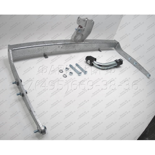 F105A GALIA Полностью оцинкованный фаркоп на Ford Galaxy 1995-2000, SEAT Alhambra 1996-2000, Volkswagen Sharan 1995-2000 2WD/4WD. Подрозетник убирается за бампер. Тип шара: A. Подрезка бампера. Нагрузки: 2000/85 кг, масса фаркопа 19,21 кг