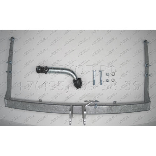 F105A GALIA Полностью оцинкованный фаркоп на Ford Galaxy 1995-2000, SEAT Alhambra 1996-2000, Volkswagen Sharan 1995-2000 2WD/4WD. Подрозетник убирается за бампер. Тип шара: A. Подрезка бампера. Нагрузки: 2000/85 кг, масса фаркопа 19,21 кг