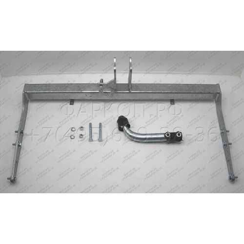 F105A GALIA Полностью оцинкованный фаркоп на Ford Galaxy 1995-2000, SEAT Alhambra 1996-2000, Volkswagen Sharan 1995-2000 2WD/4WD. Подрозетник убирается за бампер. Тип шара: A. Подрезка бампера. Нагрузки: 2000/85 кг, масса фаркопа 19,21 кг