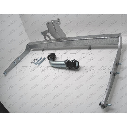 F105A GALIA Полностью оцинкованный фаркоп на Ford Galaxy 1995-2000, SEAT Alhambra 1996-2000, Volkswagen Sharan 1995-2000 2WD/4WD. Подрозетник убирается за бампер. Тип шара: A. Подрезка бампера. Нагрузки: 2000/85 кг, масса фаркопа 19,21 кг