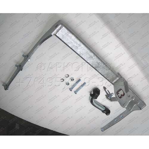 F105A GALIA Полностью оцинкованный фаркоп на Ford Galaxy 1995-2000, SEAT Alhambra 1996-2000, Volkswagen Sharan 1995-2000 2WD/4WD. Подрозетник убирается за бампер. Тип шара: A. Подрезка бампера. Нагрузки: 2000/85 кг, масса фаркопа 19,21 кг